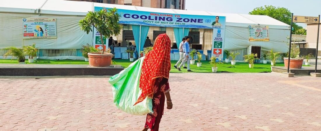 For workers in Delhi’s deadly heat, cooling zones can only offer a temporary respite