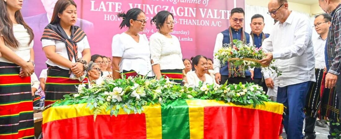 Manipur CM visits Churachandpur to attend BJP MLA’s funeral, first since violence broke out